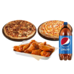 <h4>2x Medium Specialty Pizzas